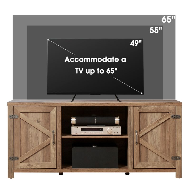 JOMEED 55 Inch TV Console Stand Table Storage Cabinet Media Entertainment Center for Home Theater, Bedroom, Living Room, and TV Sets Up To 65 Inches, 3 of 7