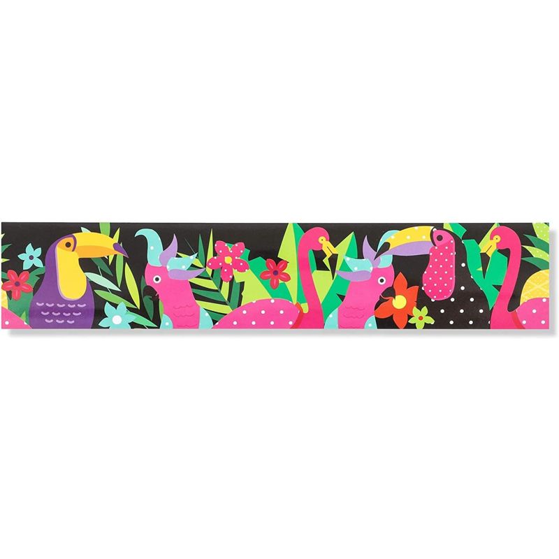 Bright Creations 40 Piece Aloha Tropical Bulletin Board Banner Borders & Cutout Classroom Decorations, 2 of 7
