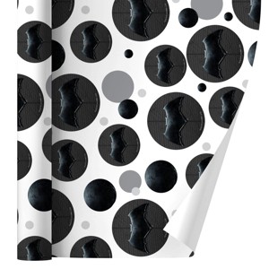 Justice League Movie Batman Logo Gift Wrap 30" x 72" - 1 of 4