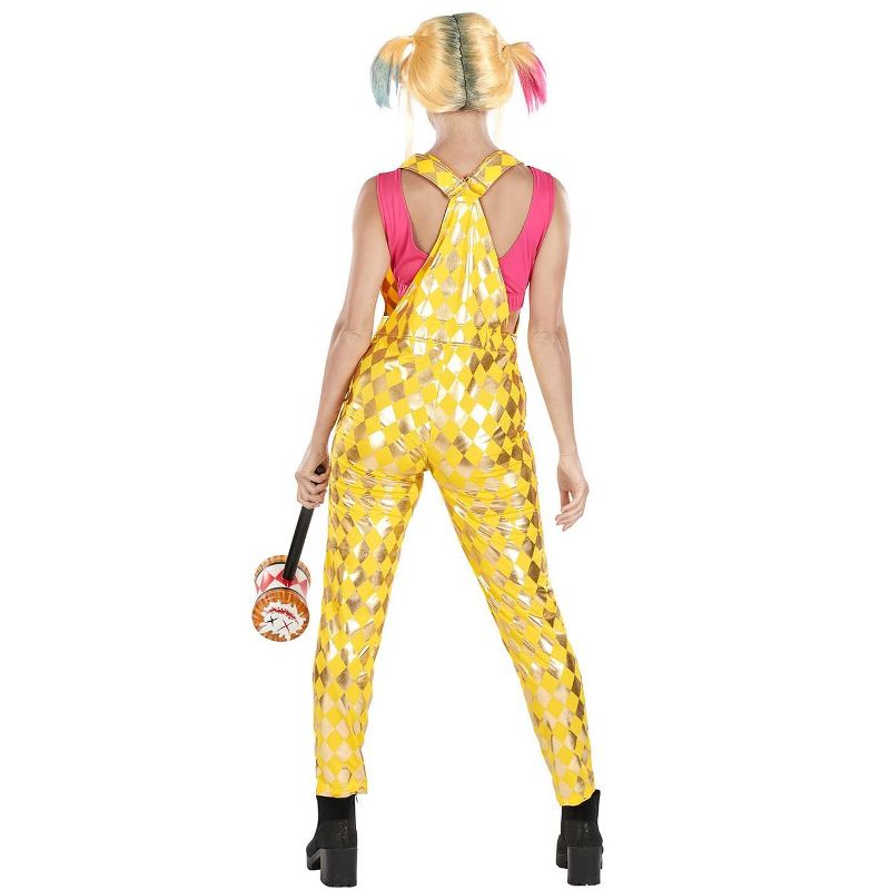 Harlequin Adult Costume | Crop Top & Jumpsuit Costume Set for Women, 2 of 4