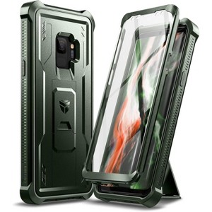 Dexnor for Samsung Galaxy S9 Case, [Built in Screen Protector and Kickstand] Heavy Duty Military Grade Protection Shockproof Protective Cover - 1 of 3