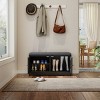 28.7" Shoe Storage Bench, Entryway Shoe Bench with Cushion & Adjustable Shelves, Shoe Rack for Hallway Mudroom-3irtyhousy - 3 of 4
