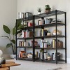 Lyngins Heavy-Duty Carbon Steel Storage Shelves, Adjustable Garage Shelving, 5-Tier Utility Shelving Unit Steel Organizer Wire Rack for Home - 2 of 4