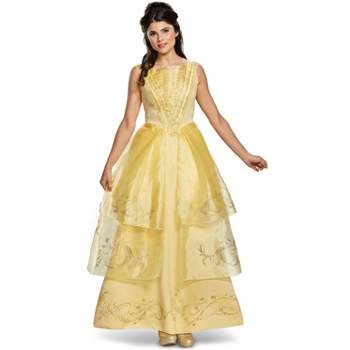 Beauty and the Beast Belle Ball Gown Deluxe Adult Costume, X-Large (18-20)