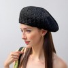 Anna-Kaci Women's Lightweight Crochet Beret Hat with Open Knit Design and Soft Slouchy Fit - 3 of 4