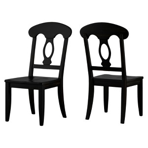 South Hill Napoleon Back Dining Chair (Set Of 2) - Antique Black - Inspire Q