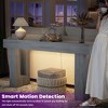 Aheaplus 63'' Farmhouse Console Table with Power Outlets and Light, Wood Narrow Entryway Table - 4 of 4