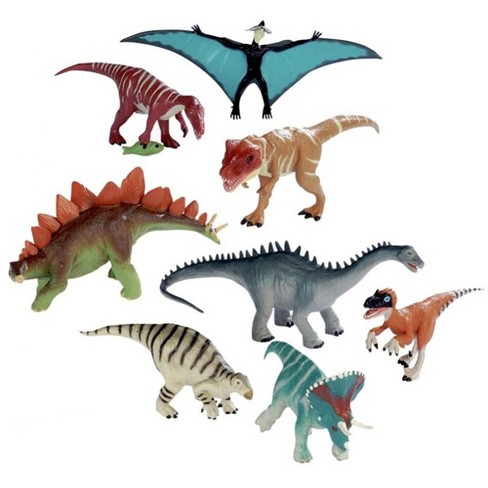 Wild Republic DinoSauria Collection Polybag Dinosaur Triceratops Velociraptor Di 