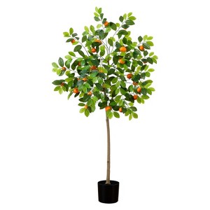 HomeStock  5 ft. Artificial Tree in Pot for Indoor/Outdoor - 1 of 4