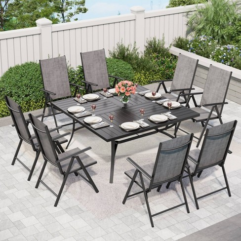 Square table with umbrella hole hotsell