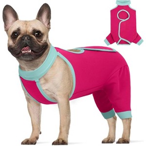 Dog Surgery Leg Sleeve Rear Legs,  Pet Prevent Licking Wound Elbow Knee Protector, Dog Recovery Suit Cone Collar Alternative Pants Shirt - 1 of 4