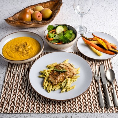 Light Blue Ceramic 16-Piece Dinnerware Set, Service for 4