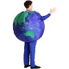 HalloweenCostumes.com One Size Fits Most Inflatable Earth Costume for Adults, Blue/Green - 2 of 4