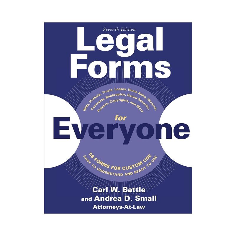 Legal Forms for Everyone - 7th Edition by  Carl W Battle & Andrea D Small (Paperback), 1 of 2