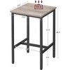 VASAGLE Bar Table, 23.6 x 23.6 x 36.2 Inches, Space Saving, Sturdy Metal Frame, Easy Assembly - image 3 of 4