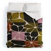 Deny Designs Parrott Paints Block Flowers Comforter and Pillow Sham Set Beige - 2 of 4