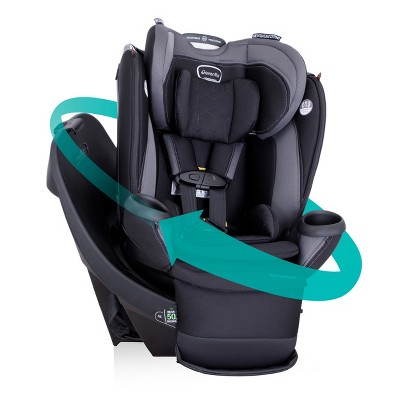 Evenflo Revolve 360 Extend All-in-One Rotational Convertible Car Seat with Quick Clean Cover - Revere