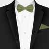 Jacob Alexander Men's Solid Color Pre-Tied Adjustable Banded Bow Tie - 2 of 4