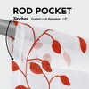 Deconovo 1 Panel Round Embroidered Design Flower-LeafSheer Curtain For Bedroom And Livingroom - 4 of 4