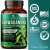Organic Ashwagandha Capsules 2100mg Supplement w/ Black Pepper Root Powder - 60 Capsules By Nature's Nutrition - 3 of 4
