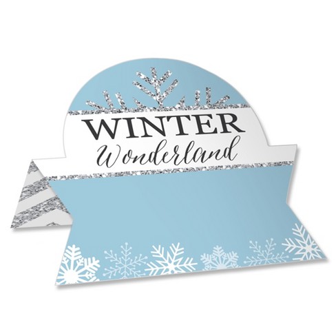 Winter wedding on sale name cards