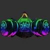 Men's Design By Humans Fluorescent Bomber Mask By Exosam T-Shirt - 2 of 4