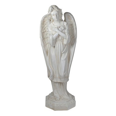 Northlight 30" Ivory Angel with Arms Folded Outdoor Garden Statue