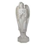 Northlight 30" Ivory Angel with Arms Folded Outdoor Garden Statue