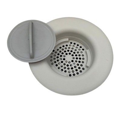 Flex Strainer Kitchen Sink Drain Strainer & Stopper 2N1 Fits Most 3.5” Drains & Disposals