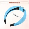 Unique Bargains Girl's Knotted Headband Blue Purple 1.18" Wide 5 Pcs - 4 of 4