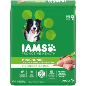 IAMS Proactive Health Chicken and Whole Grain Flavor Minichunks Dry Dog Food - 1 of 4