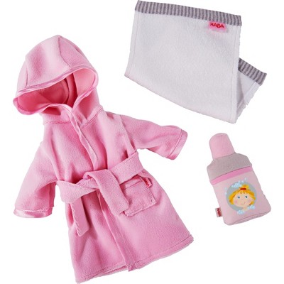 HABA Cloth Dress Set Bathtime Fun Robe Fits 12" HABA Soft Dolls