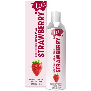 Wet Flavored Strawberry Lube - 3.1oz - 1 of 4