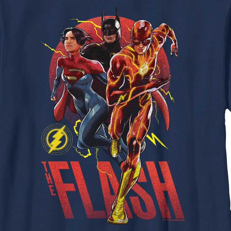 Boy's The Flash Distressed Superheroes Team T-Shirt, 2 of 5