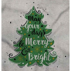 Xmas May Your Days Be Merry Bright Womens Graphic T Shirt Tees Brisco Brands - 1 of 4