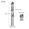 Unique Bargains Solid Carbide Tungsten Steel Straight Shank Jobber Drill Bits 2 Pcs - 2 of 4