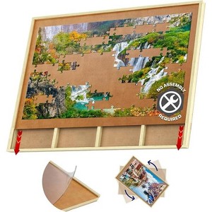 Wooden Jigsaw Puzzle Table - 1 of 4