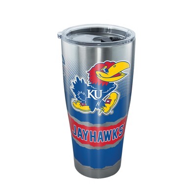 NCAA Kansas Jayhawks Knockout 30oz Stainless Steel Tumbler with Lid