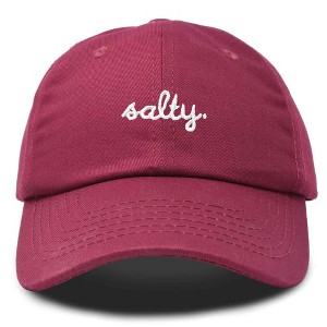 Dalix Salty Embroidered Cotton Beach Baseball Cap Adjustable Dad Hat Womens - 1 of 4