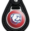 Louisiana Tech University Secondary Black Leather Keychain - 3 of 4