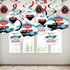 Big Dot of Happiness Let's Go Racing - Racecar - Race Car Birthday Party or Baby Shower Hanging Decor - Party Decoration Swirls - Set of 40 - 3 of 4