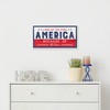 Northlight Land of the Free Because of the Brave Patriotic Metal Wall Sign - 20" - 2 of 4