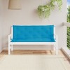 vidaXL Garden Bench Cushion Set of 2 Light blue - 2 of 4