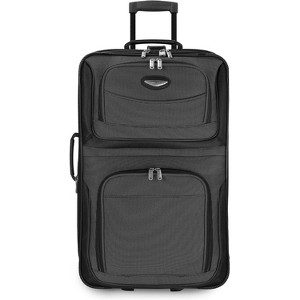 Travel Select Amsterdam Expandable Rolling Upright Luggage, Gray, Checked 25-Inch - 1 of 4
