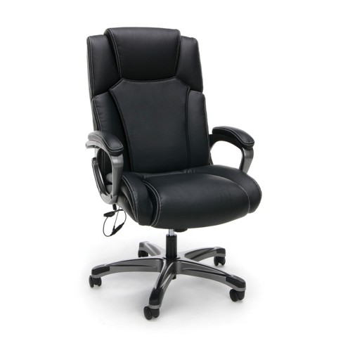Leather Shiatsu Heated Massage Chair Black Ofm Target