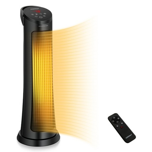Costway 1500w Portable Electric Ptc Heater Swing Space Heater W/ 24h Timer  u0026thermostat : Target