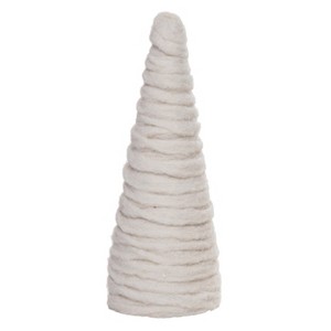 Transpac Foam 10.63 in. Ivory Christmas Knit Texture Tree Decor - 1 of 2