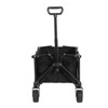 FATMOON Folding Wagon Cart with All Terrain Wheels & Adjustable Handle,360° Smooth Mobility,Foldable Design for Camping,Shopping,Sports,Outdoor - 4 of 4