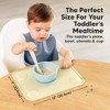2-Pack Prep Silicone Placemats for Toddlers, Kids, Non Slip Suction Dining Table Baby Placemat, Easy to Clean - 3 of 4