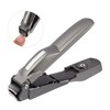 Unique Bargains Stainless Steel Nail Clippers Portable Nail Clipper for Nail Care Gray 1Pc - 3 of 4